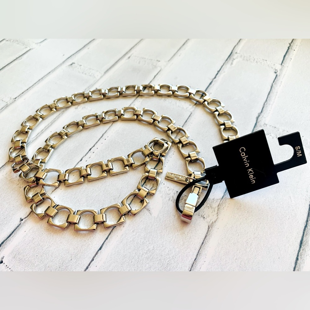 New! Calvin Klein Chain Belt, S/M